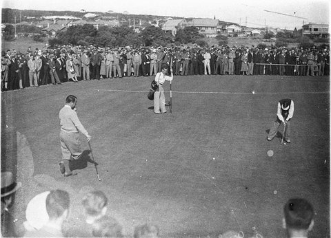 Sarazen and McKay at Rose Bay, 1934