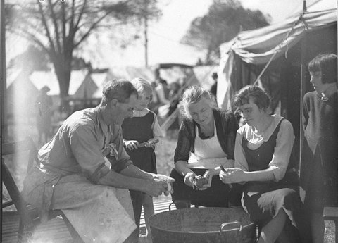 Seaside Camp project at Narrabeen, 1930s
