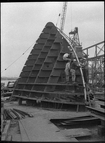 Ship building, 1955