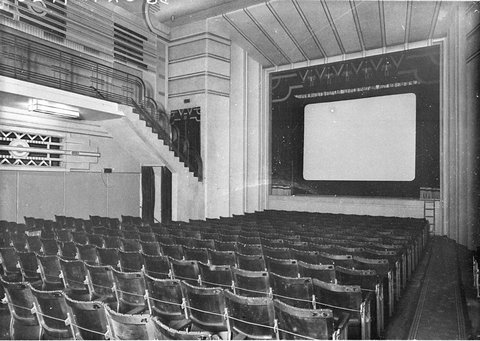 Side view of the stalls and proscenium Regal Theatre Bondi Junction, 1930s