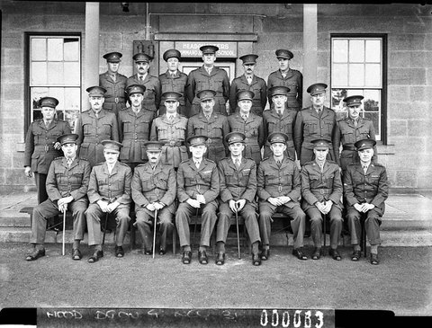 Staff School group at Victoria Barracks, 1940