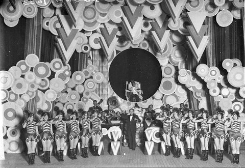 State Theatre Ballet and Orchestra King Neptune set, 1929