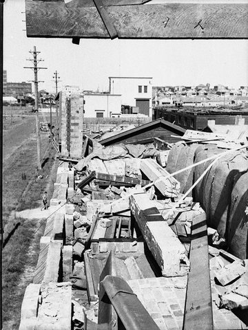Storm damage Botany cyclone, 1937