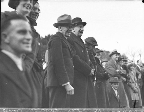 Tea party to workmen and families of Admiralty House, c. 1936