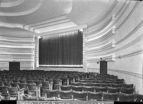 The new Kings Theatre Mosman View of the ornate proscenium from the stalls, 1937