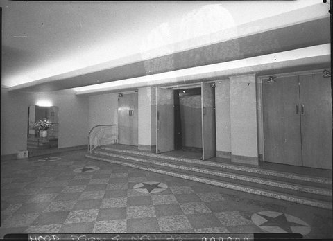 The vestibule Odeon Theatre Campsie taken for Guy Crick Co, 1948