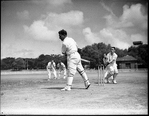 Theatrical cricket match, 1935
