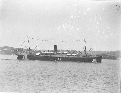 Themistocles the flagship of the regatta, c. 1934