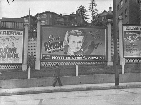 Twentyfour sheeter billboard of Jan Rubini, 1939