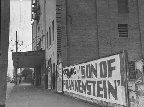 Twentyfour sheeter for Son of Frankenstein at Balmain Theatre, 1939