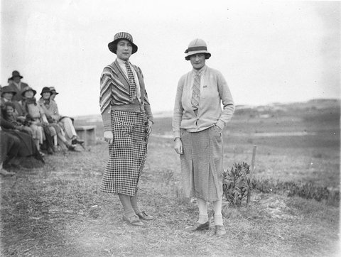 Two unidentified women players, 1925–57
