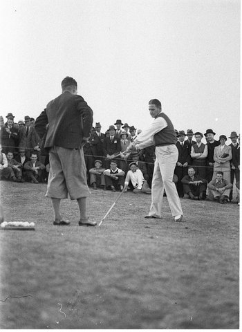 Unidentified golfer, 1934