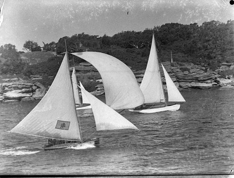 Vaucluse Regatta 18footers on Sydney Harbour, 1935