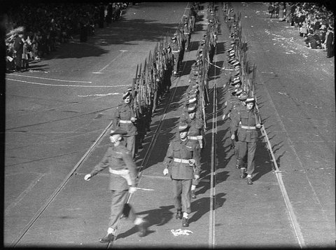 Victory Day procession, 1946