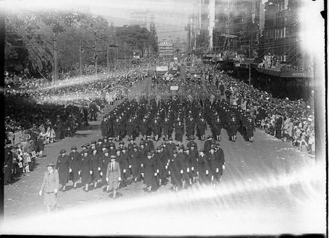 Victory Day procession, 1946