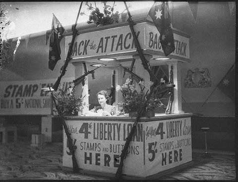 War loans displays Lyric Capitol Victory theatres, 1943