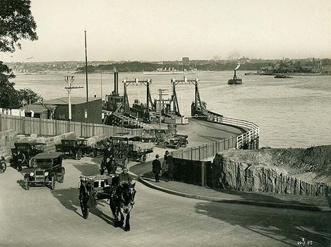 1925 Jeffrey Street Vehicular Ferry Docks and Road in Approach