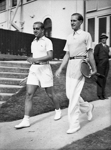 Henner Henkel and Gottfried von Cramm 1937