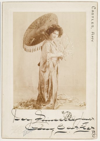 Amy Castles, soprano, as Madama Butterfly, between September 1909-January 1910 - photograph by Talma, Sydney