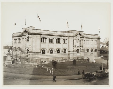 Exterior view of the Mitchell Library, 1935