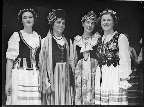 Pageant of Nations, Town Hall. February 1938, by Sam Hood