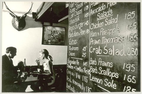 Rhine Castle Bistro Restaurant, Angel Place, Jan 1966