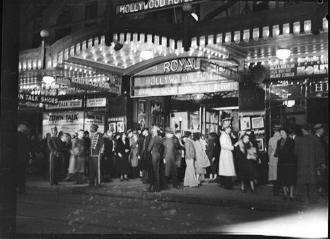 Opening night, "Hollywood Hotel Revue" (taken for Fuller's Theatres Ltd), Theatre Royal, Sydney, 23 September 1938 - photographer Sam Hood