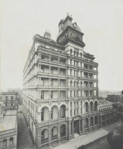 Hotel Australia, Sydney, 1903 - photographer Kerry and Co