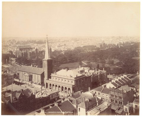 Sydney, looking southeast, from Hotel Australia, 1892-1893 - photographer Fred Hardie for G. W. Wilson and Co. of Aberdeen Scotland