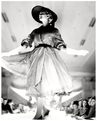 Carmen Dell'Orifice, David Jones' American Fashion Parade, Sydney, 1950 - photographer Geoffrey Lee