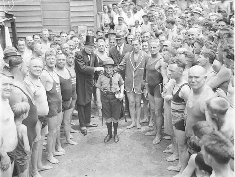 Bronte Baths, c. 1930s, by Sam Hood