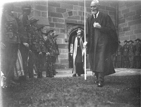 Duke of York in doctoral robes at Sydney University, 29 March 1927 - Sam Hood