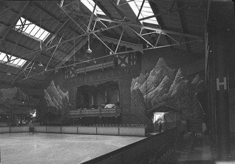 Interior of the Glaciarium Ice Rink, Sydney, May 1940 - photographer Sam Hood