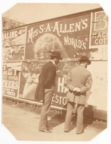 Advertising hoarding from Sydney, ca. 1885-1890 - photographed by Arthur K. Syer, 1885–90