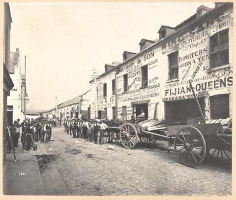 Barker-street from Views taken during Cleansing Operations, Quarantine Area, Sydney, 1900, Vol. II - under the supervision of Mr George McCredie, F.I.A., N.S.W. photographed by John Degotardi Jr