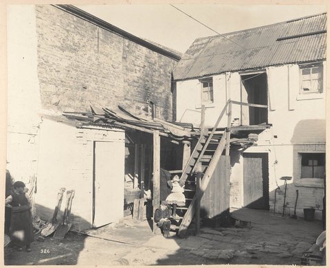 Shed at rear of No. 310 Castlereagh-street from Views taken during Cleansing Operations, Quarantine Area, Sydney, 1900, Vol. V - under the supervision of Mr George McCredie, F.I.A., N.S.W