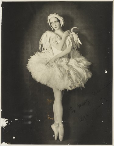Olga Spessiva in Swan Lake costume, 1934 - photographer Sydney Fox Studio, 3rd Floor, 88 King St, Sydney