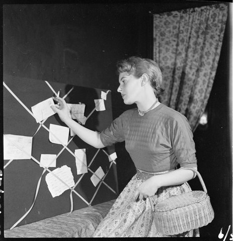 Margaret Meagher, nurse at Sydney Hospital from Lincoln Coffee Lounge and Cafe, Rowe Street, Sydney - photographed by Brian Bird c. 1948-1951, 1948–51