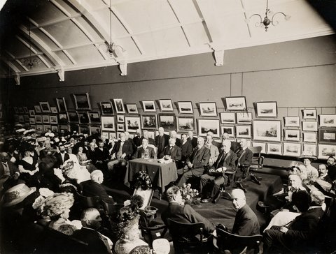 Mitchell Library, opening ceremony, 8th March, 1910, by unknown photographer