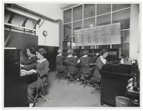 Telephone exchange, Anthony Hordern and Sons department store, ca. 1933-1938, 1933–38