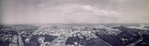 Sydney from a balloon, 27 March 1904