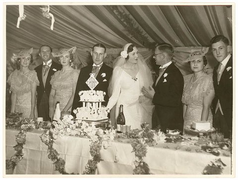 Society wedding reception (Meeks and Hordern families), Sydney, February 1936 - Sam Hood