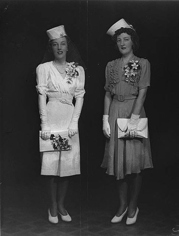 Mills wedding, Scots' Church, Sydney, 1940 - Sam Hood