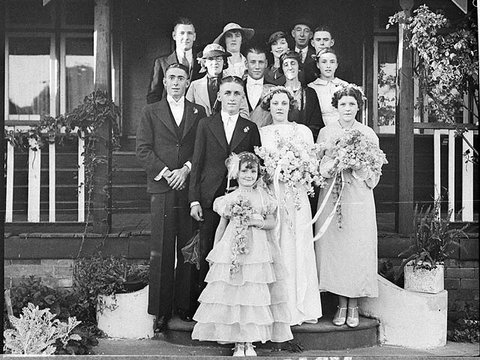 McNamara-Claire wedding, Bankstown, Sydney, 1936 - Sam Hood