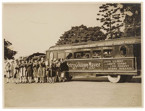 American women's jazz band "Ingenues" and the "Trackless Train", Sydney, late 1920's - Sam Hood, 1920s
