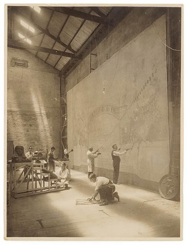 Painting backdrop, Sydney, ca. 1930s - by Sam Hood, 1920–50