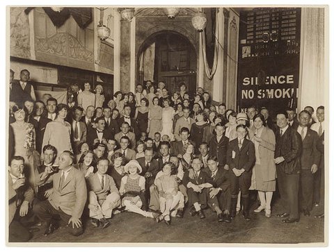 Party group onstage c. 1920s-30s - by Sam Hood, 1920–50