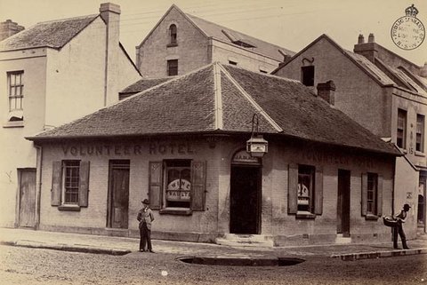 Volunteer Hotel, Pitt Street Sydney, ca. 1870 - New South Wales Government Printing Office, c. 1870