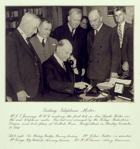 Testing telephone meter, 1938