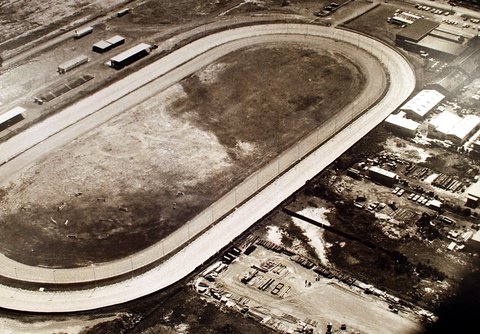 Aerial View of Bankstown Paceway, 1950